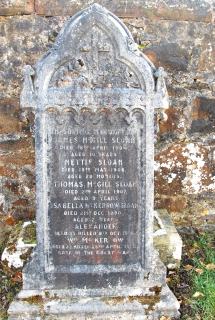 Sloan family headstone