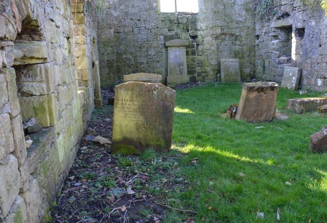 Headstones within the Auld Kirk walls