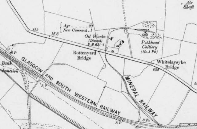 Pathhead Colliery and Oil Works (Courtesy National Library of Scotland)