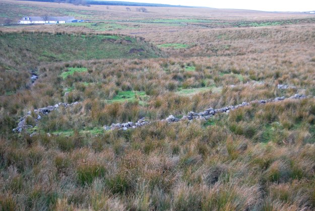 Ruins of the well-named Mossback with High Polquheys in the distance